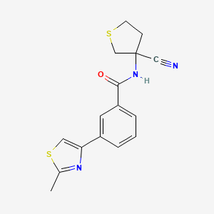 N-(3-cyanothiolan-3-yl)-3-(2-methyl-1,3-thiazol-4-yl)benzamide