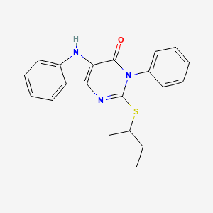 2-(sec-butylthio)-3-phenyl-3H-pyrimido[5,4-b]indol-4(5H)-one