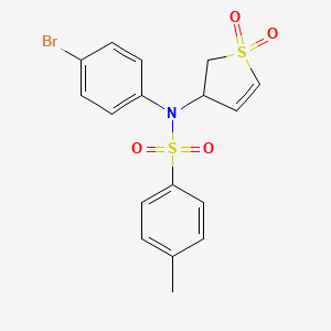 N-(4-bromophenyl)-N-(1,1-dioxido-2,3-dihydro-3-thienyl)-4-methylbenzenesulfonamide