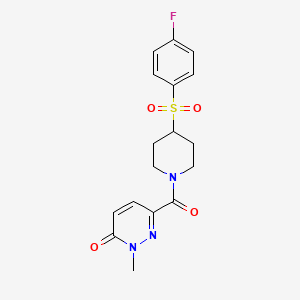 6-(4-((4-fluorophenyl)sulfonyl)piperidine-1-carbonyl)-2-methylpyridazin-3(2H)-one