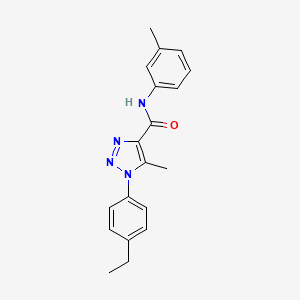 1-(4-ethylphenyl)-5-methyl-N-(m-tolyl)-1H-1,2,3-triazole-4-carboxamide