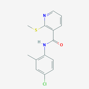 N-(4-chloro-2-methylphenyl)-2-methylsulfanylpyridine-3-carboxamide
