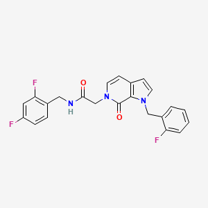 N-(2,4-difluorobenzyl)-2-[1-(2-fluorobenzyl)-7-oxo-1,7-dihydro-6H-pyrrolo[2,3-c]pyridin-6-yl]acetamide