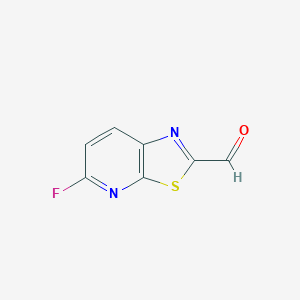 5-Fluoro-[1,3]thiazolo[5,4-b]pyridine-2-carbaldehyde
