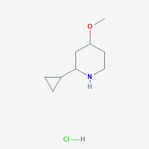 2-Cyclopropyl-4-methoxypiperidine;hydrochloride