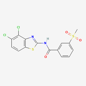 N-(4,5-dichlorobenzo[d]thiazol-2-yl)-3-(methylsulfonyl)benzamide