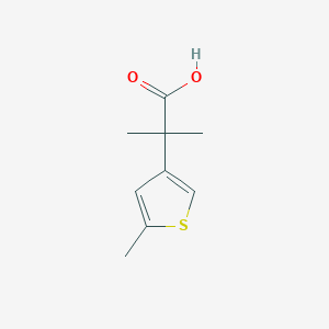 2-Methyl-2-(5-methylthiophen-3-yl)propanoic acid