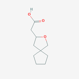 2-(2-Oxaspiro[4.4]nonan-3-yl)acetic acid