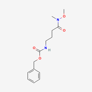 molecular formula C14H20N2O4 B2499725 Benzyl 4-(methoxy(methyl)amino)-4-oxobutylcarbamate CAS No. 944256-07-9