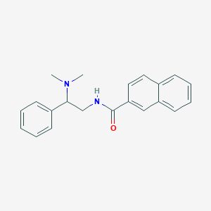 molecular formula C21H22N2O B2499754 N-[2-(dimethylamino)-2-phenylethyl]naphthalene-2-carboxamide CAS No. 941940-10-9
