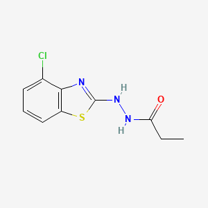 B2499872 N'-(4-chlorobenzo[d]thiazol-2-yl)propionohydrazide CAS No. 851979-31-2