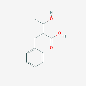 molecular formula C11H14O3 B024999 2-Benzyl-3-hydroxybutanoic acid CAS No. 107289-17-8