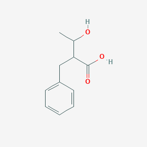 molecular formula C11H14O3 B024999 (2R,3R)-2-Benzyl-3-hydroxybutyric acid CAS No. 107289-17-8