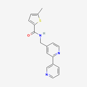 molecular formula C17H15N3OS B2499977 N-({[2,3'-bipyridine]-4-yl}methyl)-5-methylthiophene-2-carboxamide CAS No. 1903125-90-5