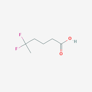 molecular formula C6H10F2O2 B2500047 5,5-Difluorohexanoic acid CAS No. 372-67-8