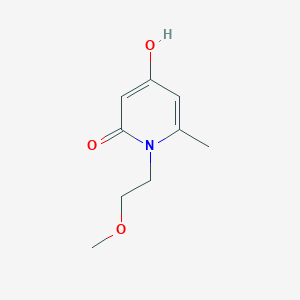 molecular formula C9H13NO3 B2500093 4-hydroxy-1-(2-methoxyethyl)-6-methylpyridin-2(1H)-one CAS No. 690642-41-2