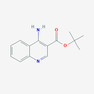 molecular formula C14H16N2O2 B2500104 Tert-butyl 4-aminoquinoline-3-carboxylate CAS No. 2248363-31-5