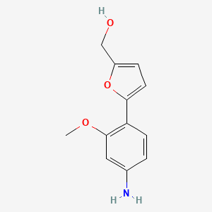 molecular formula C12H13NO3 B2500193 [5-(4-Amino-2-methoxy-phenyl)-furan-2-yl]-methanol CAS No. 727421-95-6