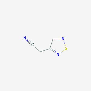 molecular formula C4H3N3S B2500204 2-(1,2,5-Thiadiazol-3-yl)acetonitrile CAS No. 1936332-28-3