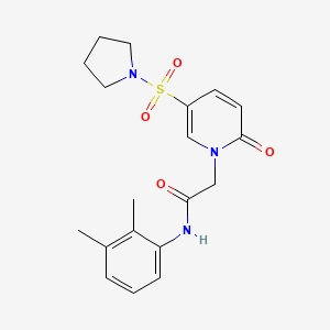 molecular formula C19H23N3O4S B2500220 N-(2,3-dimethylphenyl)-2-[2-oxo-5-(pyrrolidine-1-sulfonyl)-1,2-dihydropyridin-1-yl]acetamide CAS No. 949311-05-1