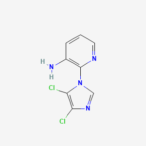 molecular formula C8H6Cl2N4 B2500230 2-(4,5-dichloro-1H-imidazol-1-yl)pyridin-3-amine CAS No. 1279219-55-4