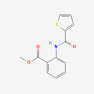 molecular formula C13H11NO3S B2500286 Methyl 2-[(2-thienylcarbonyl)amino]benzoate CAS No. 69873-66-1