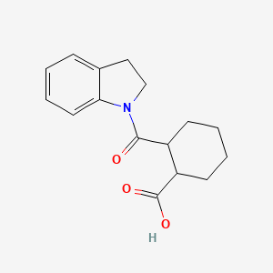 molecular formula C16H19NO3 B2500294 2-(2,3-Dihydro-indole-1-carbonyl)-cyclohexanecarboxylic acid CAS No. 362609-85-6
