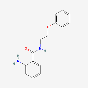 molecular formula C15H16N2O2 B2500320 2-amino-N-(2-phenoxyethyl)benzamide CAS No. 345991-23-3