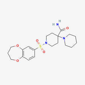 molecular formula C20H29N3O5S B2500329 SID 2848719 CAS No. 702636-90-6