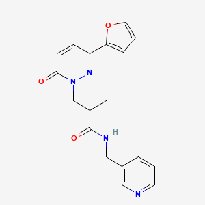 3-(3-(furan-2-yl)-6-oxopyridazin-1(6H)-yl)-2-methyl-N-(pyridin-3-ylmethyl)propanamide