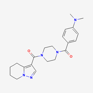 (4-(4-(Dimethylamino)benzoyl)piperazin-1-yl)(4,5,6,7-tetrahydropyrazolo[1,5-a]pyridin-3-yl)methanone