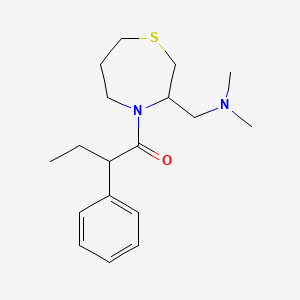 1-(3-((Dimethylamino)methyl)-1,4-thiazepan-4-yl)-2-phenylbutan-1-one