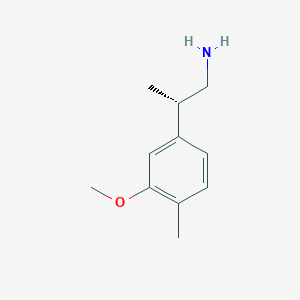 (2S)-2-(3-Methoxy-4-methylphenyl)propan-1-amine