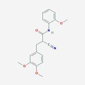 2-cyano-3-(3,4-dimethoxyphenyl)-N-(2-methoxyphenyl)propanamide