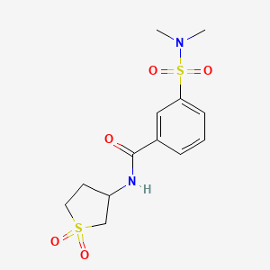 3-(N,N-dimethylsulfamoyl)-N-(1,1-dioxidotetrahydrothiophen-3-yl)benzamide