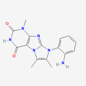 8-(2-aminophenyl)-1,6,7-trimethyl-1H-imidazo[2,1-f]purine-2,4(3H,8H)-dione