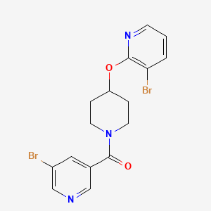 (4-((3-Bromopyridin-2-yl)oxy)piperidin-1-yl)(5-bromopyridin-3-yl)methanone