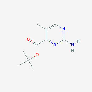 molecular formula C10H15N3O2 B2500426 Tert-butyl 2-amino-5-methylpyrimidine-4-carboxylate CAS No. 2248371-60-8