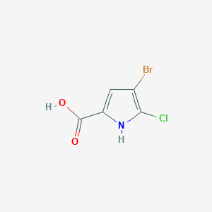 4-bromo-5-chloro-1H-pyrrole-2-carboxylic acid