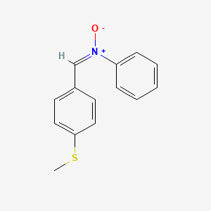 molecular formula C14H13NOS B2500433 (E)-N-(4-(methylthio)benzylidene)aniline oxide CAS No. 59699-27-3