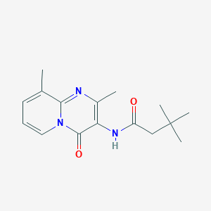 N-(2,9-dimethyl-4-oxo-4H-pyrido[1,2-a]pyrimidin-3-yl)-3,3-dimethylbutanamide