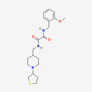 molecular formula C20H29N3O3S B2500439 N-[(2-methoxyphenyl)methyl]-N'-{[1-(thiolan-3-yl)piperidin-4-yl]methyl}ethanediamide CAS No. 2034477-42-2