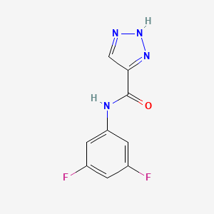 molecular formula C9H6F2N4O B2500477 N-(3,5-difluorophenyl)-1H-1,2,3-triazole-5-carboxamide CAS No. 936324-00-4
