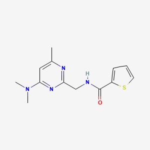 B2500488 N-((4-(dimethylamino)-6-methylpyrimidin-2-yl)methyl)thiophene-2-carboxamide CAS No. 1797662-51-1