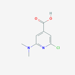 molecular formula C8H9ClN2O2 B2500522 2-Chloro-6-(dimethylamino)isonicotinic acid CAS No. 56836-19-2