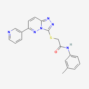 molecular formula C19H16N6OS B2500535 N-(3-methylphenyl)-2-{[6-(pyridin-3-yl)-[1,2,4]triazolo[4,3-b]pyridazin-3-yl]sulfanyl}acetamide CAS No. 894057-20-6