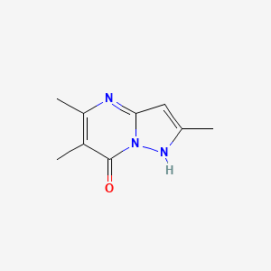 molecular formula C9H11N3O B2500640 2,5,6-Trimethylpyrazolo[1,5-a]pyrimidin-7-ol CAS No. 478077-89-3