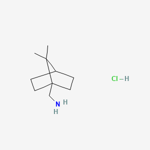 molecular formula C10H20ClN B2500645 {7,7-dimethylbicyclo[2.2.1]heptan-1-yl}methanamine hydrochloride CAS No. 2173999-73-8