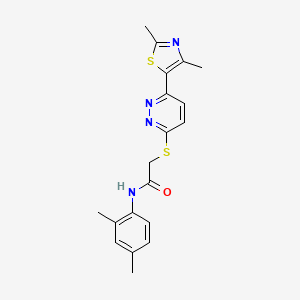 B2500670 N-(2,4-dimethylphenyl)-2-[6-(2,4-dimethyl-1,3-thiazol-5-yl)pyridazin-3-yl]sulfanylacetamide CAS No. 872988-13-1