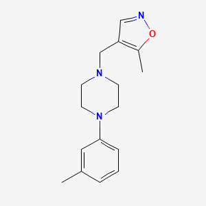 5-Methyl-4-((4-(m-tolyl)piperazin-1-yl)methyl)isoxazole